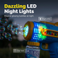 Pistolet à bulles lumineux multi-trous pour enfants