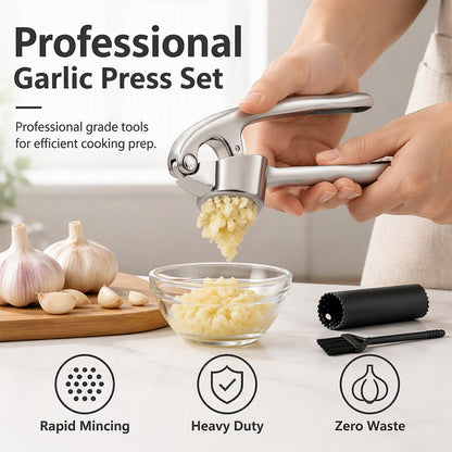 Presse-ail haut de gamme avec poignée ergonomique souple et facile à presser