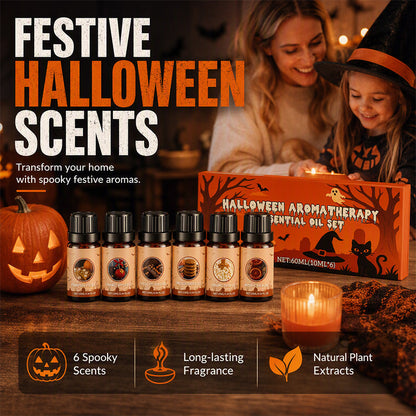 Coffret d'huiles essentielles parfumées pour Halloween