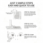Boîte de tampons de maquillage pour les yeux 3 en 1