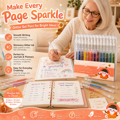 🎨 Ensemble de stylos à paillettes à séchage rapide pour cartes, agendas et albums de scrapbooking