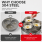 🎁2026 New Arrivals 50% OFF💥3-in-1 Stainless Steel Egg Poacher – Poach, Steam, Bake – 304 Steel, Non-Stick Release, One Pan, Endless Breakfasts ✨