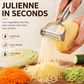 Éplucheur et trancheuse à julienne 2 en 1 en acier inoxydable