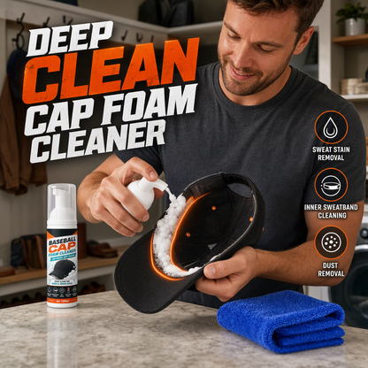 Nettoyant mousse pour casquettes de baseball sans rinçage