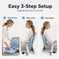 Coussin de siège ergonomique en mousse à mémoire de forme avec soutien lombaire – Confort optimal toute la journée, idéal pour le bureau, la voiture et la maison