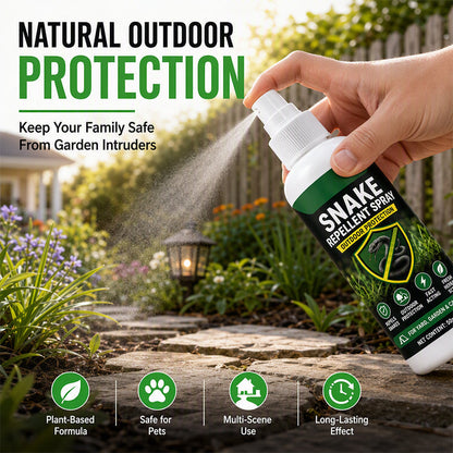 Spray répulsif à action rapide contre les serpents, à utiliser en extérieur