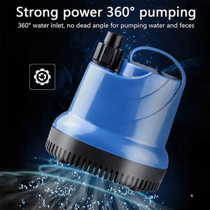 Filtrez instantanément n'importe quel aquarium ! Pompe d'aquarium silencieuse et anti-fuite à 360°