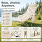 🏕️ 50 % DE RÉDUCTION MAINTENANT ! Chaise longue pliante pour extérieur en structure légère – Détente et transport 2 en 1, pour plage, camping, festival et jardin
