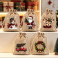 🎅🎁 Sacs cadeaux de Noël à cordon – Imprimés festifs, tissu durable, un emballage chic et réutilisable pour vos présents, sous le sapin et au-delà 🎄✨