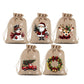 🎅🎁 Sacs cadeaux de Noël à cordon – Imprimés festifs, tissu durable, un emballage chic et réutilisable pour vos présents, sous le sapin et au-delà 🎄✨
