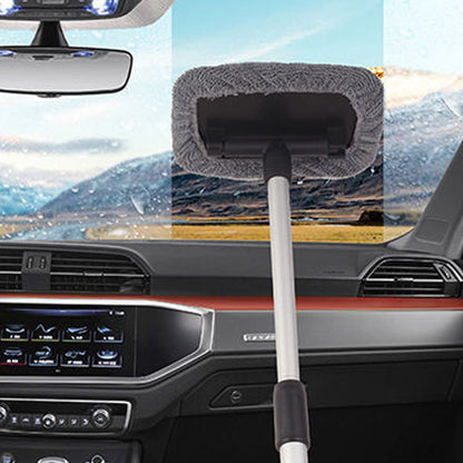 4PCS Windshield Cleaning Tool Kit with Extendable Handle