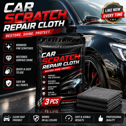 🚗 50 % DE RÉDUCTION MAINTENANT ! Chiffon de réparation pour rayures en microfibre – Polissage et protection 2 en 1, efface les rayures légères et ravive la brillance sur carrosserie, verre et métal