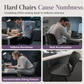 Coussin ergonomique pour chaise de bureau soulageant la pression