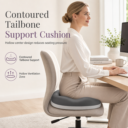 Coussin ergonomique pour chaise de bureau soulageant la pression