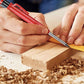 Crayon de charpentier multifonction à séchage rapide avec taille-crayon