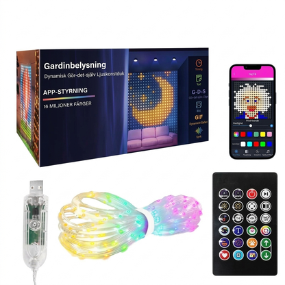 🎄✨ PROMO -50% ! Guirlande LED Rideau — Étanche, Synchronisée à la Musique & Contrôle par Application 🎵