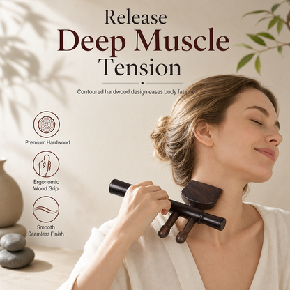 Bâton de grattage Gua Sha en bois