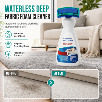 🧼 -50 % MAINTENANT ! Nettoyant rénovateur pour tissus avec brosse – Brosse nettoyante et formule anti-taches 2 en 1, nettoyant multifonctionnel pour canapés, tapis, matelas et intérieurs de voiture.